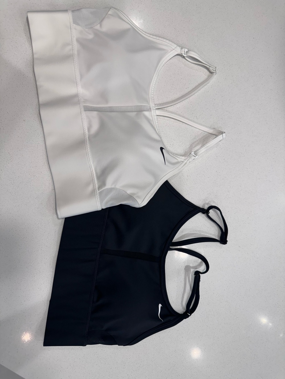 Nike Women's Strappy Sports Bras — White & Black - Picture 6 of 6